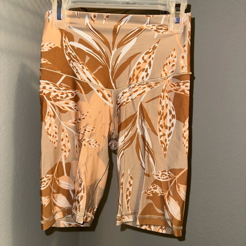 Tropical Print Biker Shorts AE